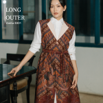 Long Outer Batik Wanita Amita 8301 Batik Iskandartex